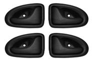 Jogo 4 Maçanetas Interna Porta Renault Clio Symbol Preto