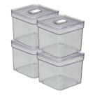 Jogo 4 Organizadores Quadrado Modular + Tela Alimentos Frutas