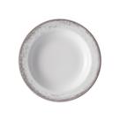Jogo 4 Prato Fundo 23cm Porcelana Schmidt Nevoa Cinza Jogo 4 Prato Fundo 23cm Porcelana Schmidt Nevoa Cinza