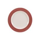 Jogo 4 Prato Sobremesa 19 Cm Porcelana Cilíndrica Vermelho Jogo 4 Prato Sobremesa 19 Cm Porcelana Cilíndrica Vermelho