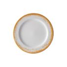 Jogo 4 Prato Sobremesa 19cm Porcelana Schmidt Nevoa Mostarda Jogo 4 Prato Sobremesa 19cm Porcelana Schmidt Nevoa Mostarda
