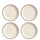 Jogo 4 Pratos Fundo Coup Vanilla Plus Cerâmica 25cm Alleanza