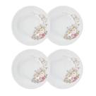 Jogo 4 Pratos Fundos Eterna 23 cm Porcelana Schmidt