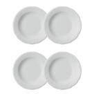 Jogo 4 Pratos Fundos Pomerode Brancos 24 cm Porcelana Schmidt