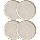 Jogo 4 Pratos para Sobremesa Bio Latte Porto Brasil Cerâmica