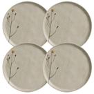 Jogo 4 Pratos Rasos Cerâmica 27cm Porto Brasil Campestre Stoneware Decorada Jogo 4 Pratos Rasos Cerâmica 27cm Porto Brasil Campestre Stoneware Decorada