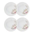 Jogo 4 Pratos Rasos Eterna 26 cm Porcelana Schmidt