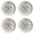 Jogo 4 Pratos Rasos Pizza Plate Alleanza Jogo 4 Pratos Rasos Pizza Plate Alleanza