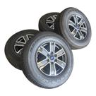 Jogo 4 roda aro 17 original ford ranger xlt 2025 c/ pneu zero grafite c/ diamantado