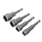 Jogo 4 Soquete Pito Canhão Sextavado Parafusadeira 8 A 13 Mm