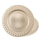 Jogo 4 Sousplat Redondo de Plástico para Mesa Dourado Wolff Roman 33cm