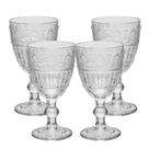 Jogo 4 Taça de Cristal Ecológico para Água Suco Mauve 320ml Transparente Wolff