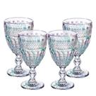 Jogo 4 Taça de Vidro Furtacor Ametista Rainbow Luxo 340ml Em Casa Tem