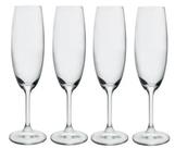 Jogo 4 Taças De Champagne Bohemia Cristal Titanium 220ml