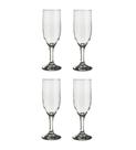Jogo 4 Taças De Champagne Espumante 195ml Vidro Restaurante