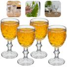 Jogo 4 Taças De Cristal Para Licor 50ml New Butterfly Mesa Posta Resistente Borboletas Lyor