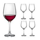 Jogo 4 Taças De Vidro Vinho Agua Suco Drinks 460ml