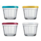 Jogo 4 Tigelas Bowl Americano Tampa 350ml Pequeno Sortido