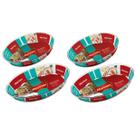 Jogo 4 Travessa Oval ( 2,4L - 3,2L) Marinex Vidro Temperado Jogo 4 Travessa Oval ( 2,4L - 3,2L) Marinex Vidro Temperado