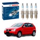 Jogo 4 Vela Original Bosch Polo Classic 1.0 16v 2001 A 2003