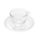 Jogo 4 Xícaras 80ml Para Café De Cristal Pearl Wolff