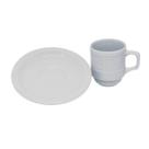 Jogo 4 Xícaras Café Com Pires 60ml Mod Saturno Empilhável