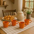 Jogo 4 Xícaras de Café/Chá 110ml Porcelana Le Chef Hauskraft Premium