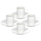 Jogo 4 Xícaras Royal De Porcelana C/Pires Chá Café 90ml