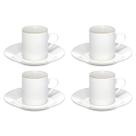 Jogo 4 Xícaras Royal De Porcelana Com Pires Café Chá 90ml