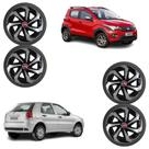 Jogo 4pçs Calota Fiat Uno Atractive 2019 2020 Aro 13