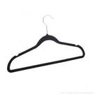 Jogo 5 Cabides Lyor Plastico Aveludado Preto