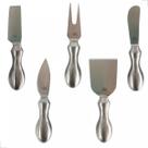 Jogo 5 Facas Para Queijo Espátula Garfo Petisco inox UD653 Jogo 5 Facas Para Queijo Espátula Garfo Petisco inox UD653