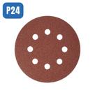 Jogo 5 Lixas Disco Com tiras autocolantes 125MM 8 Furos - MTX Grão 024 738009