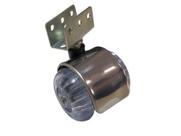 Jogo 5 Rodizios Inox Cromo Roda Gel/silicone Chapa Em U 19mm