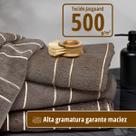 Jogo 5 Toalha Banho Absorvente 500g/m2 Caixa Presente Flo Vr