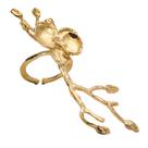 Jogo 6 Anéis Guardanapo Luxo Flor Dourado AG1824DO