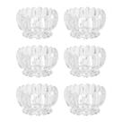 Jogo 6 bowls 11 cm para sobremesa de cristal transparente Geneva Wolff - 21167