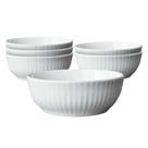 Jogo 6 Bowls para Sopa Frisada Branco 600ml Cerâmica Scalla Jogo 6 Bowls para Sopa Frisada Branco 600ml Cerâmica Scalla