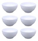 Jogo 6 Bowls Tigela Chevron 400ml Tigela Relevo ZigZag Porcelana Germer