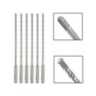 Jogo 6 Brocas SDS Plus 8x110 mm Aço Carbono Tungstênio Jogo 6 Brocas SDS Plus 8x110 mm Aço Carbono Tungstênio