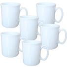 Jogo 6 Caneca Xícara 120ml Café Chá Cappuccino - Porcelana