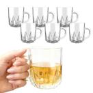 Jogo 6 Caneca Xícara De Vidro Transparente Para Cappuccino Expresso Café 235ml Jogo 6 Caneca Xícara De Vidro Transparente Para Cappuccino Expresso Café 235ml