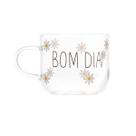 Jogo 6 Canecas de Vidro Borossilicato Resistente ao Calor Bom Dia 120ml - Wolff