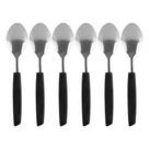 Jogo 6 Colheres de Mesa New Caprese Preto Fratelli Inox