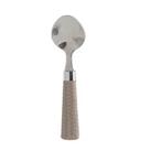 Jogo 6 Colheres Sobremesa Rattan Prata 18 cm Mimo ATJ06GS