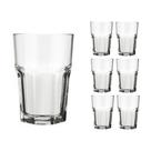 Jogo 6 Copo 200ml Vidro Bristol Suco Drinks Transparente