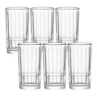 Jogo 6 Copo Alto de Vidro Lapidado Transparente para Água e Drinks Cristalle Haüskraft 385ml Jogo 6 Copo Alto de Vidro Lapidado Transparente para Água e Drinks Cristalle Haüskraft 385ml