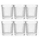 Jogo 6 Copo De Vidro Transparente Down Line 360ml Em Casa Tem