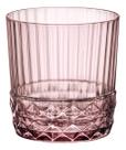 JOGO 6 COPO UÍSQUE BORMIOLI ROCCO AMERICA 20S VIDRO 370ml 9x8x8cm ROSA