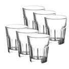 Jogo 6 Copo Vidro Baixo Boston Dover Licor Whisky Drink Luxo 250mL